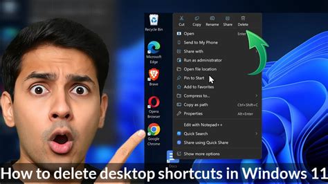 Delete shortcut windows.  Windows 11, How to Delete Desktop Shortcuts in...