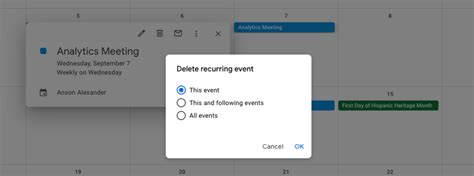 Deleting Events From Google Calendar