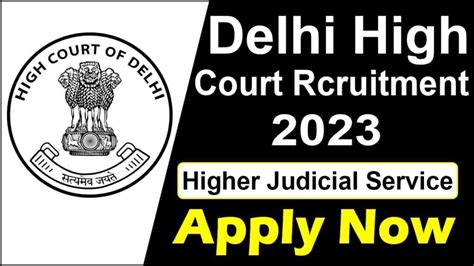 Delhi High Court Recruitment 2024: Check Judicial Service