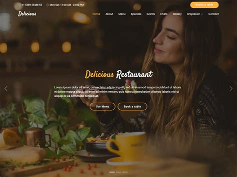 Delicious Free Restaurant Bootstrap Template Bootstrapmade