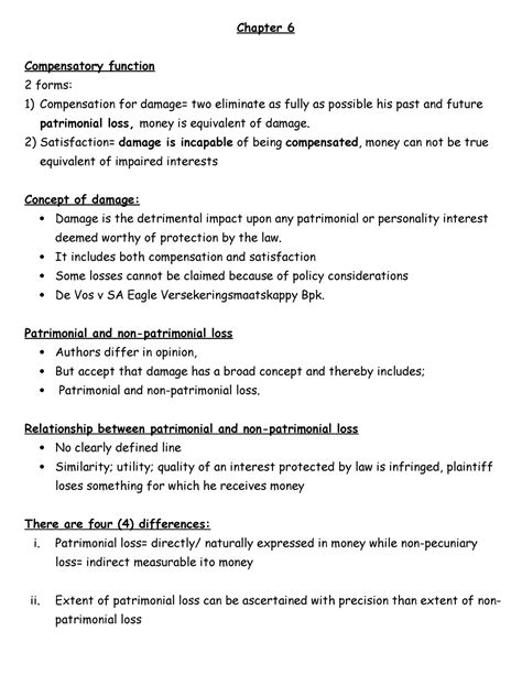 Delict chapter 6-9 - Lecture notes 6-9 - Chapter 6 ... - Studocu