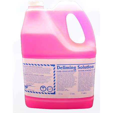 Deliming solution.  Ideal for commercial and industrial use.  Non fuming acids compo...