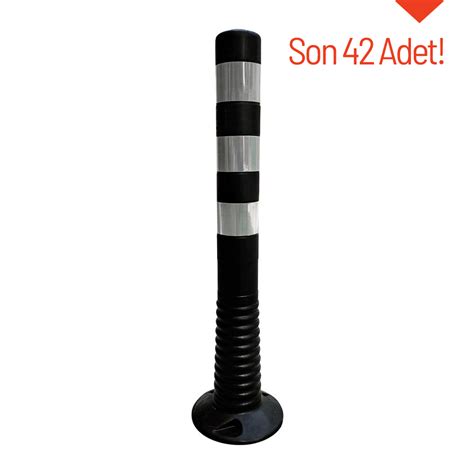 Delinatör 75 x 8 cm Siyah TPE, Esnek Duba İleri Trafik. 