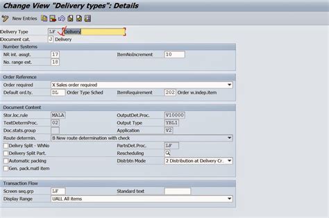 Delivery document type settings SAP Community