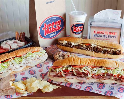 Limited Time. 25% OFF. Extra 25% Off When You Order On The App At Jerseymikes.com. Limited Time. 10% OFF. Get 10% Off Your Next Purchase With Code At Jerseymikes.com. Limited Time. PROMO CODE. Take Free Chips And A Drink With Any Size Sub.. 