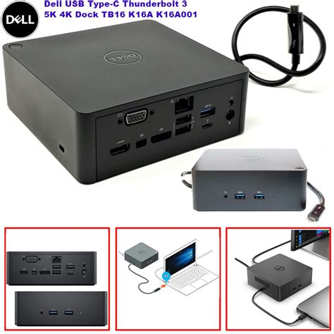 Dell K16A Thunderbolt 3 Docking Station USB Dock 4K For Parts or Repair …