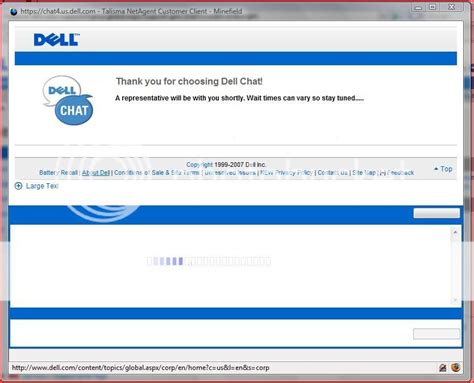 Dell chat. Dell Chat Support. Here are some steps to follow when you contact Dell Chat Support: Have the system with you or available when chatting with the Support Agent to troubleshoot the issue. You can chat in from the affected system, it is better to chat into Dell Support from a different system than the system having the issue. In case, further ... 