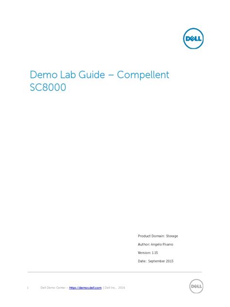 Dell compellent sc8000 deployment guide.  Shop quality refurbished laptops, desktops, and more f...