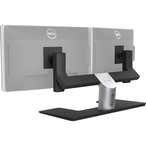 Dell monitor stands. The compact stand houses the OptiPlex/Precision SFF desktop and monitor in a small footprint. The stand is fully adjustable, allowing you to customize your monitor to your viewing comfort. It supports 19" to 27" Dell UltraSharp and P-series monitors with Dell Quick Release and E-series VESA compliant monitors. 