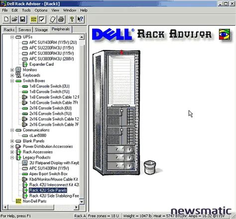 Dell rack advisor.  This is Rack Advisor 4.  There are different configurations allowed b...
