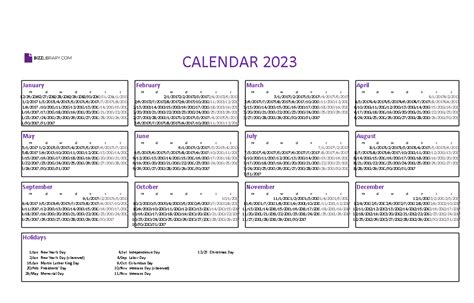 3rd Quarter. Disable moonphases. Red –Bank Holidays and Sundays. Blue –Common Local Holidays. Green –Local Holidays. Gray –Typical Non-working Days. Black–Other Days. The year 2023 is a common year, with 365 days in total. Calendar shown with Monday as first day of week.. 