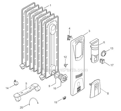 Delonghi oil filled heater replacement element 2000 watts 240v …