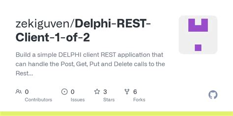 Delphi rest client example. exe&rdquo; app (built from C:Program Files (x86)EmbarcaderoRAD Studio12....