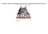 Read Delphi In A Nutshell A Desktop Quick Reference In A Nutshell Oreilly By Ray Lischner