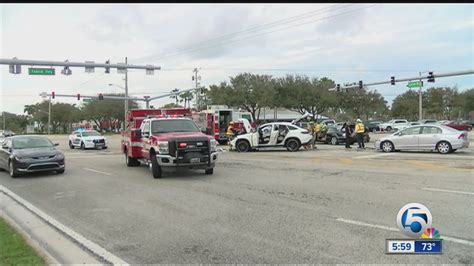 Delray beach car crash. All southbound lanes are blocked on I-95 in Delray Beach due to a crash. Sat, 04 May 2024 06:04:26 GMT (1714802666415) Story Infinite Scroll - News3 v1.0.0 (common) ... A woman in a second car was ... 