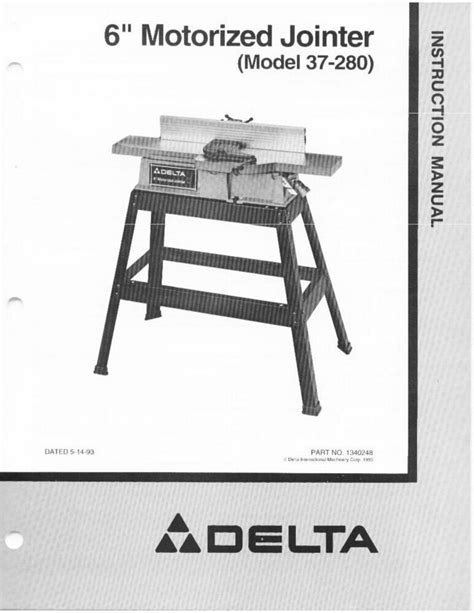 Delta 37 280 6 motorized jointer instruction manual. - Sap fico new asset accounting training manual.