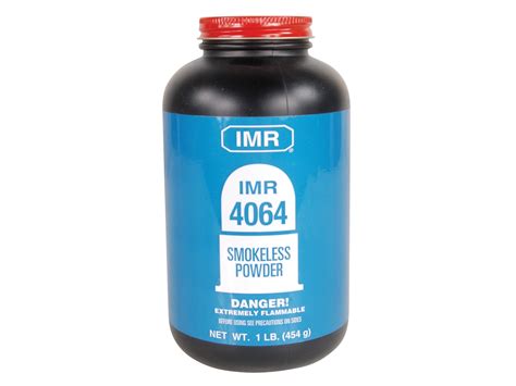 Find load data for IMR 4064 propellant by clicking the button "Loads for this Powder". More about this powder: IMR 4064 is a medium-range burn speed powder and is one of the most versatile propellant in the IMR line, used for 223 Remington, 22-250 Remington, 220 Swift, 6mm Remington, 243 Winchester Super Short Magnum, 308 Winchester, 338 Winchester Magnum, and the list goes on and on.. 