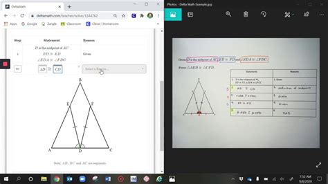 Delta Math Proof Help YouTube