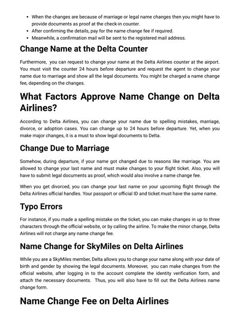 Delta Name Change Policy A Complete Guide