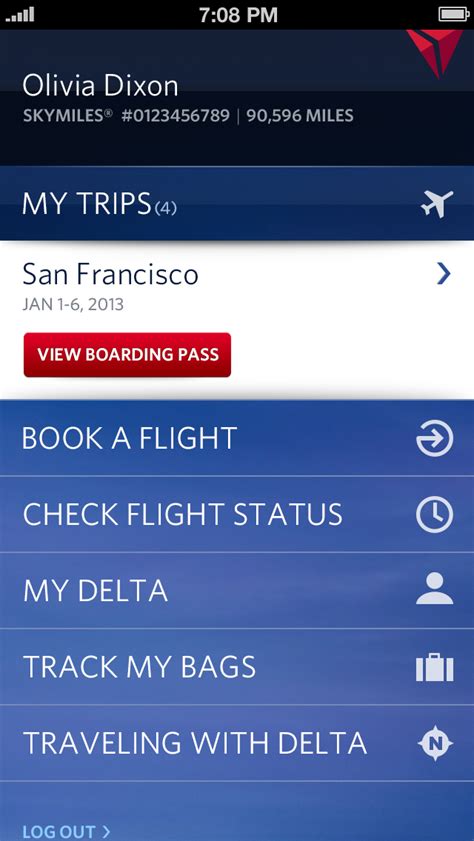 Delta airlines app for iphone. Welcome to Fly Delta, Delta’s award winning iOS app. With our dynamic Today screen which provides quick access to your boarding pass and other important day-of-travel information, Fly Delta makes travel easier than ever before. The Fly Delta app for iPhone and delta.com are always free to use on Delta’s Wi-Fi-enabled flights. 