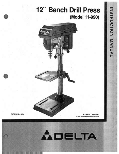 Delta drill press manual 11 990. - Escuela media y los jovenes socialmente desfavorec.