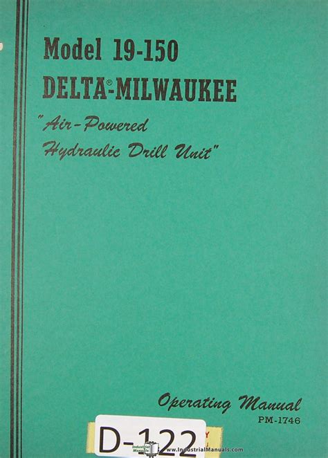 Delta milwaukee operators air powered hydraulic drill unit machine manual. - How to open your third eye the handbook of mastery.