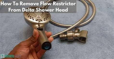 Delta shower head remove flow restrictor. Things To Know About Delta shower head remove flow restrictor. 