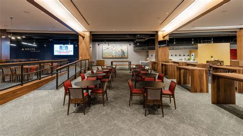 The Mercedes-Benz Club and the Delta Sky360° Club are located at field level and are designed as the stadium’s largest club spaces. These luxurious areas will be reserved only for club seat holders in the first 35 rows from the field. Features. Access to the On-Pitch Patio; Lower Level Sideline Field Sightline; Cushion Seating.