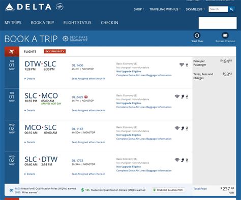 Flight Status & Notifications. Depart and Return Calendar Use enter to open, escape to close the calendar, page down for next month and page up for previous month, Depart date not selected Return date not selected Depart Return . Delta slc to dtw