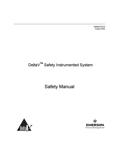 Delta v safety instrumented systems safety manual 2014. - Christoffel plantijn en de iberische wereld.
