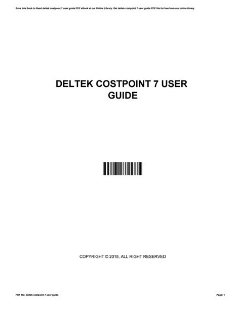 Deltek costpoint 7 accounts payable user manual. - Pdf-buch komplette anleitung ecgs james okeefe.