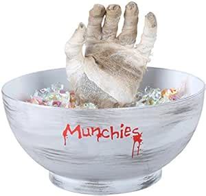 Deluxe Halloween Animated Mummy Hand Candy Bowl