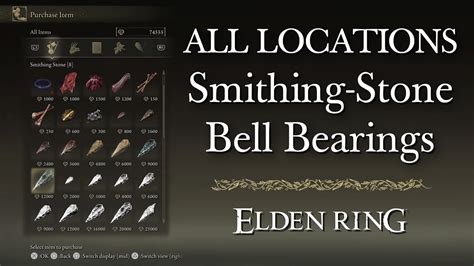 Delving into the World of Bell Bearing Smithing Stones