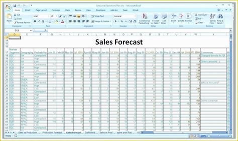 Demand forecasting Excel Template Free Download Of Demand forecasting