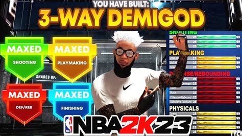 I FOUND THE BEST BUILD IN NBA 2K23! *NEW* OVERPOWERED DEMIGOD BUILD! THIS BUILD GETS CONTACT DUNKS, GOLD LIMITLESS RANGE, & 80 TOTAL BADGES in NBA 2K23! Best.... 