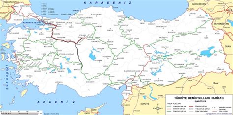 Demiryolu haritası türkiye