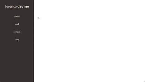 Demo Navigation Sidebar Effect