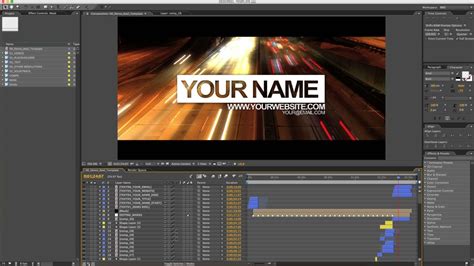 Demo Reel After Effects Template + Free Download + Tutorial YouTube