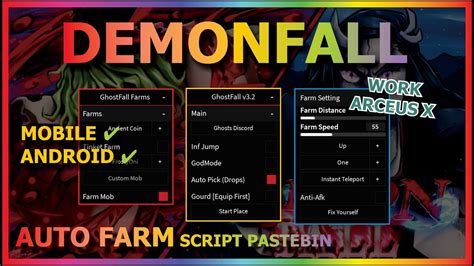 Jul 16, 2021 · Demonfall Auto Collect, Auto Farm, Teleport. 1. rbxhub. @rbxhub. Demonfall Scripts for Roblox, check out the functionality and changes; the video will also tell you which DLL injectors are suitable. . 