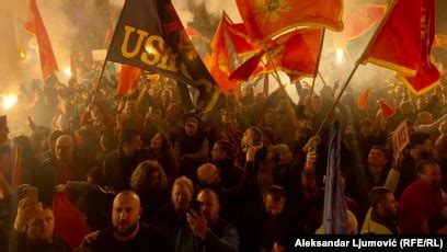 Demonstrations in Montenegro demonstrations expose fragile harmony within relations.