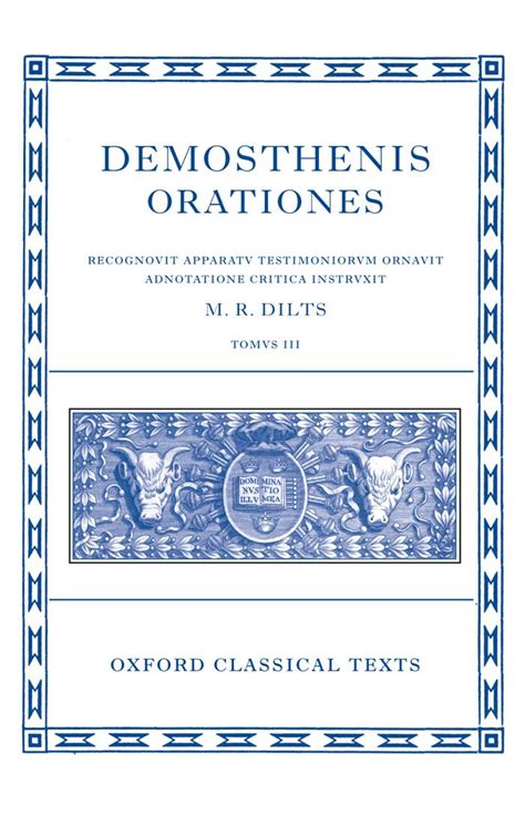 Read Demosthenis Orationes Vol Ii By Mervin R Dilts