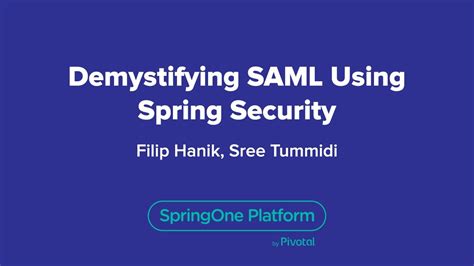 Demystifying SAML Using Spring Security - YouTube