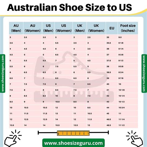 Demystifying Shoe Size Conversion: Australia to USA Made Easy