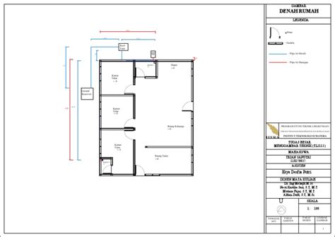 Denah rumah autocad pdf
