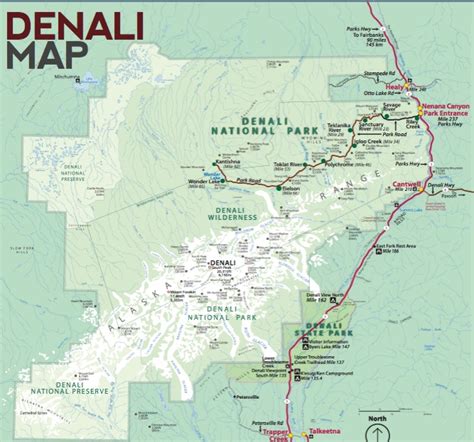 Denali national park elevation map.  Located within Denali National Park and...