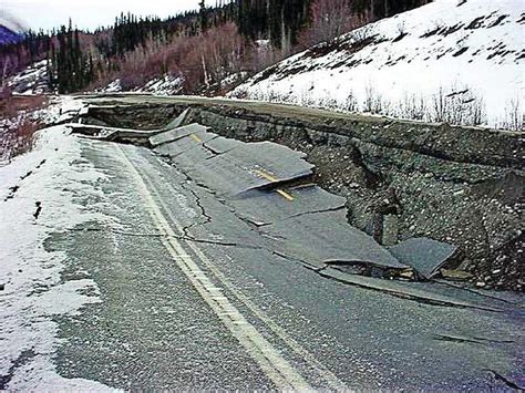 Denali national park.  This intermediate earthquake originated at a dept...