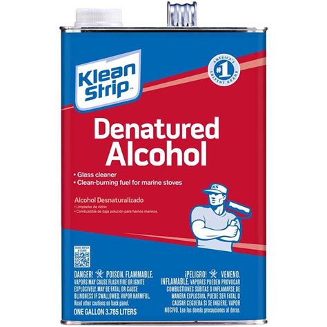 Denatured alcohol home depot. Isopropyl alcohol is also referred to as rubbing alcohol. Like denatured alcohol, it is effective in removing grease stains, mold and mildew, as well as glue and other sticky substances. Isopropyl alcohol is highly flammable. It is also toxic, so keep it away from children and pets. 