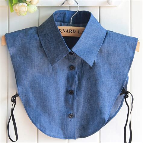 Denim Dickie Collar - Etsy