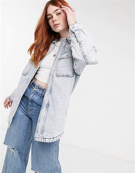 1-48 of over 10,000 results for "women oversized denim shirts". Results. Price and other details may vary based on product size and color.. Denim overshirt women
