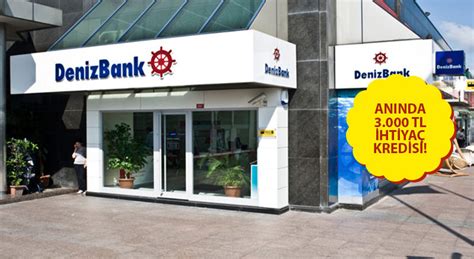 Denizbank 30000 tl ihtiyaç kredisi